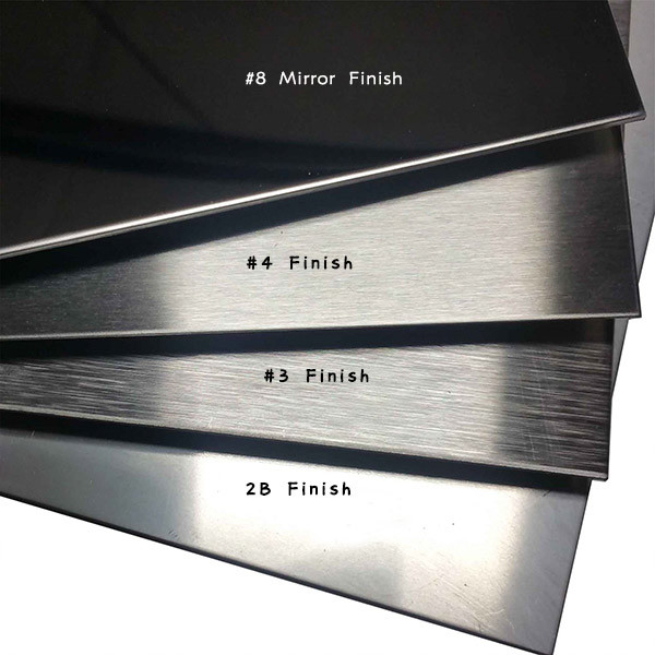 SUS AISI 304 316L 310S 430 410S 3Cr12 420 2B No.1 de 201 feuilles de l'acier inoxydable 8k